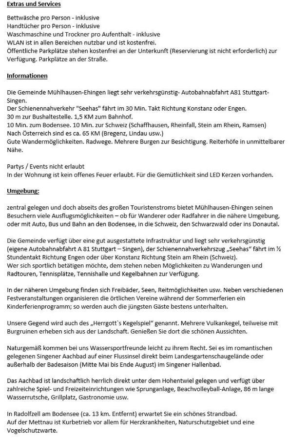 Ferienwohnung Kraehennest In Den Hegaubergen - Naehe Bodensee Muhlhausen-Ehingen Екстер'єр фото
